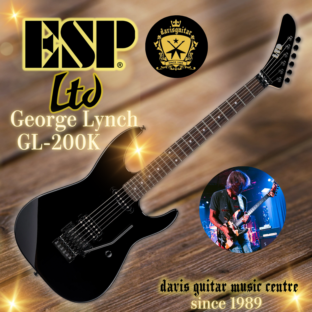 ESP LTD George Lynch GL-200K Gloss Black Floyd Rose Electric Guitar