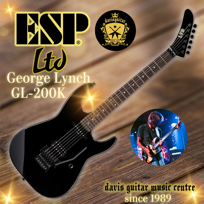ESP LTD George Lynch GL-200K Gloss Black Floyd Rose Electric Guitar
