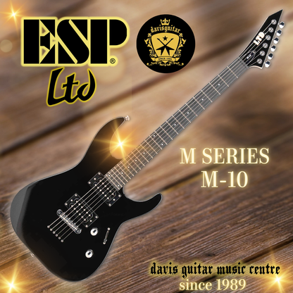 ESP LTD M-10 Satin Black Electric Guitar with gig bag