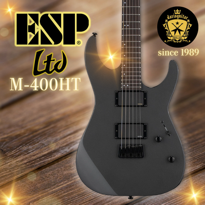 ESP LTD M-400HT Charcoal Metallic EMG Electric Guitar