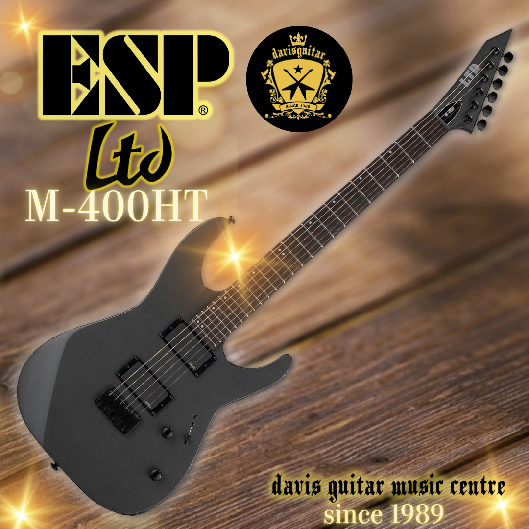 ESP LTD M-400HT Charcoal Metallic EMG Electric Guitar