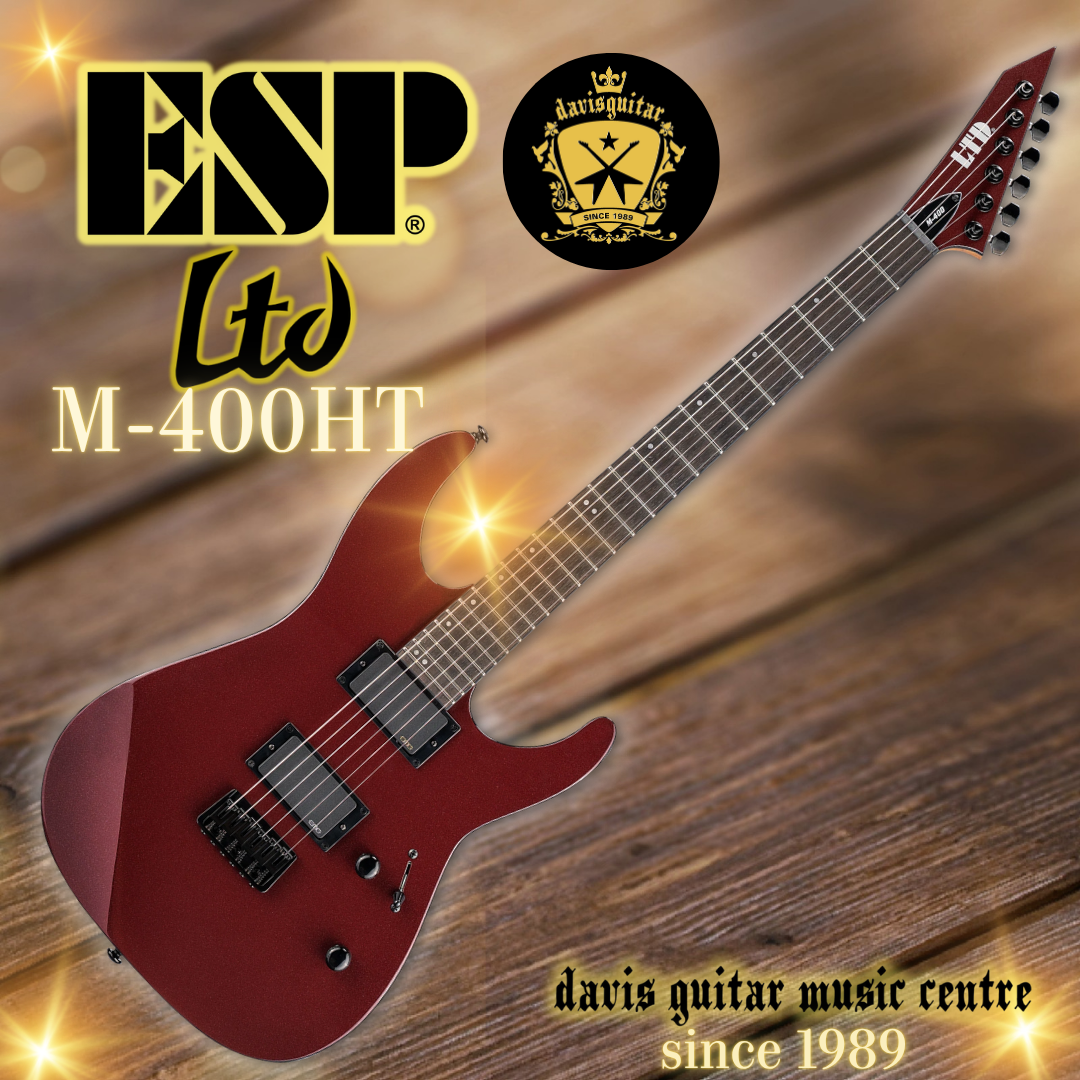 ESP LTD M-400HT Scarlet Metallic EMG Electric Guitar