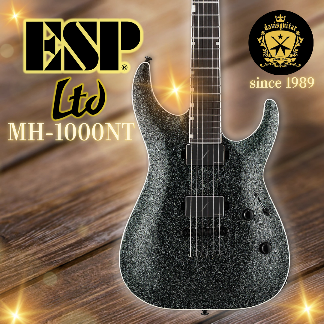 ESP LTD MH-1000NT Granite Sparkle Fishman Fluence Electric Guitar