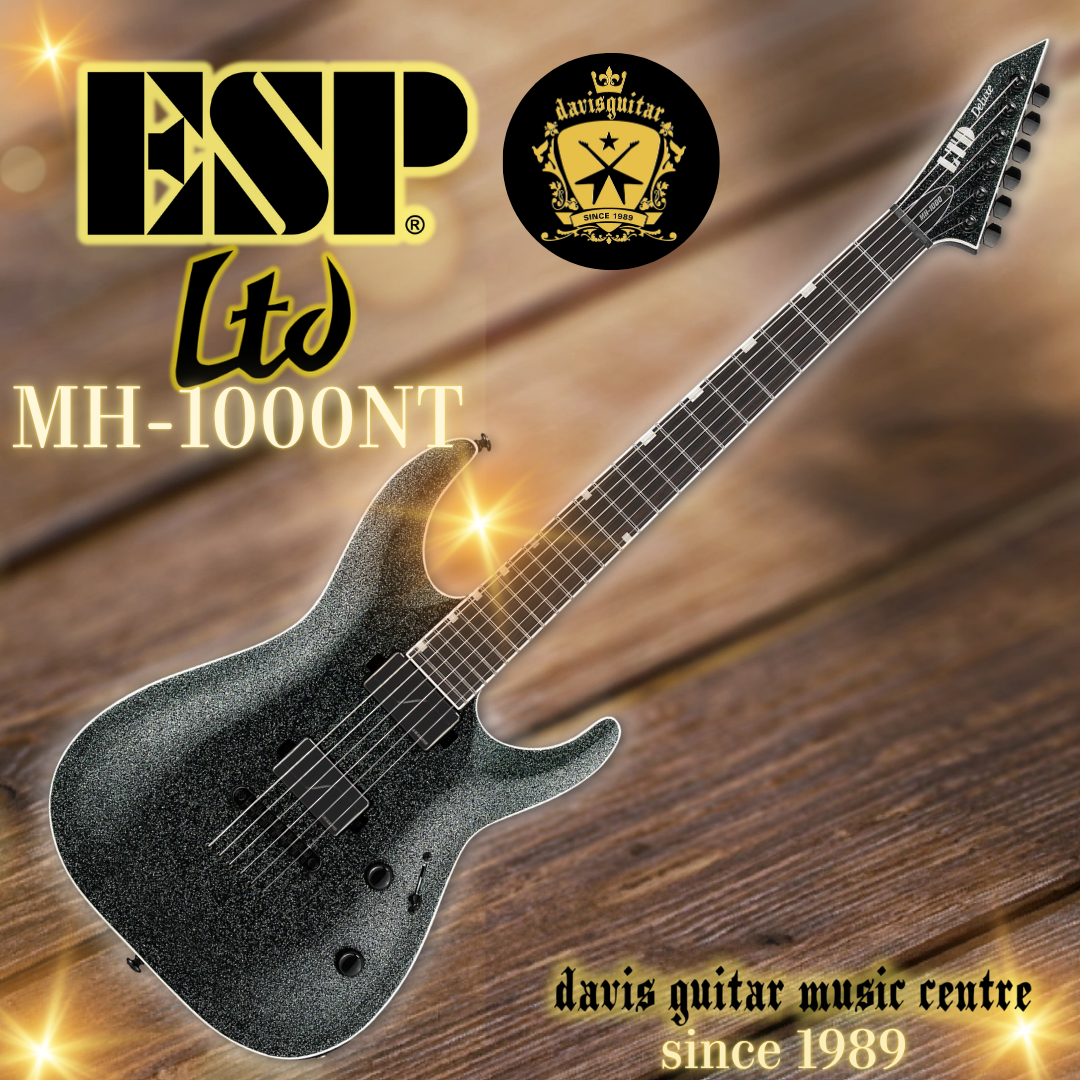 ESP LTD MH-1000NT Granite Sparkle Fishman Fluence Electric Guitar