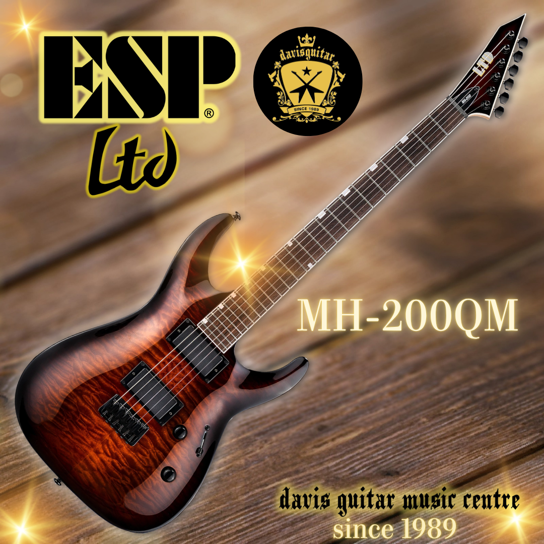 ESP LTD MH-200HT QM Quilt Maple Dark Brown Sunburst  Electric Guitar