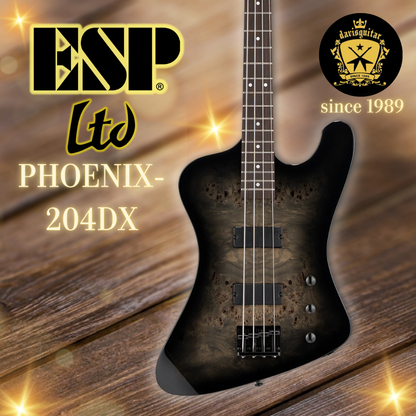 ESP LTD PHOENIX-204DX 4 Strings Electric Bass Guitar Black Burst