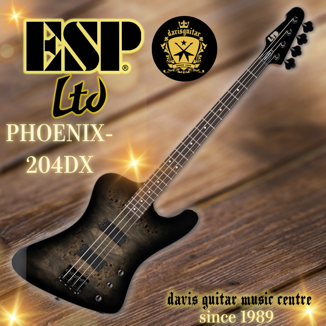 ESP LTD PHOENIX-204DX 4 Strings Electric Bass Guitar Black Burst