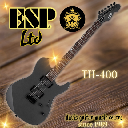 ESP LTD TH-400 Charcoal Metallic EMG Electric Guitar