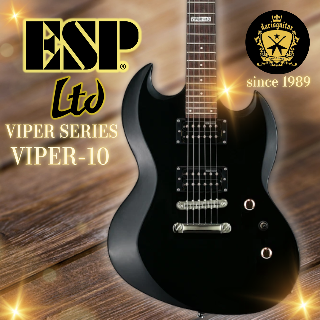 ESP LTD Viper-10 Black Electric Guitar with gig bag