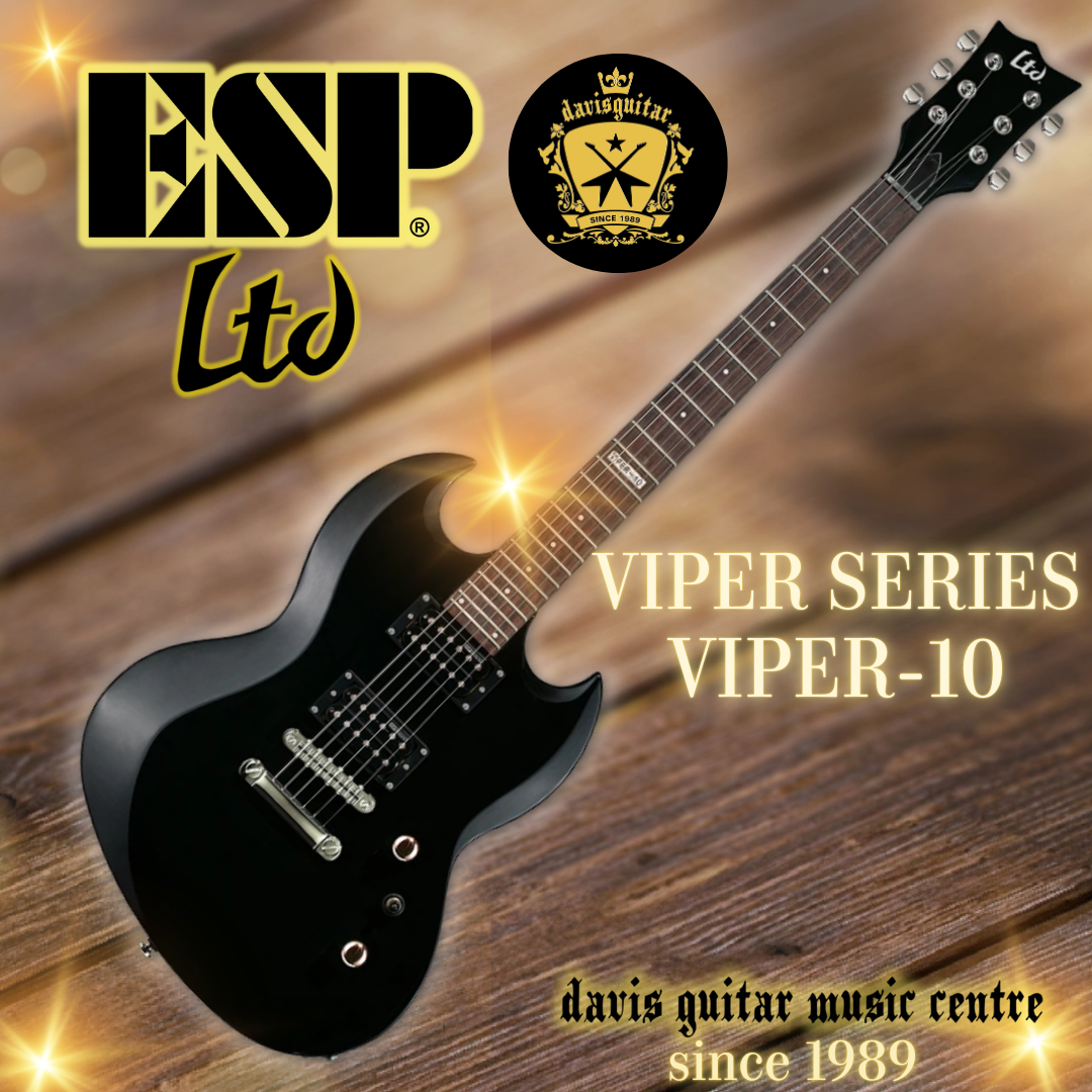 ESP LTD Viper-10 Black Electric Guitar with gig bag