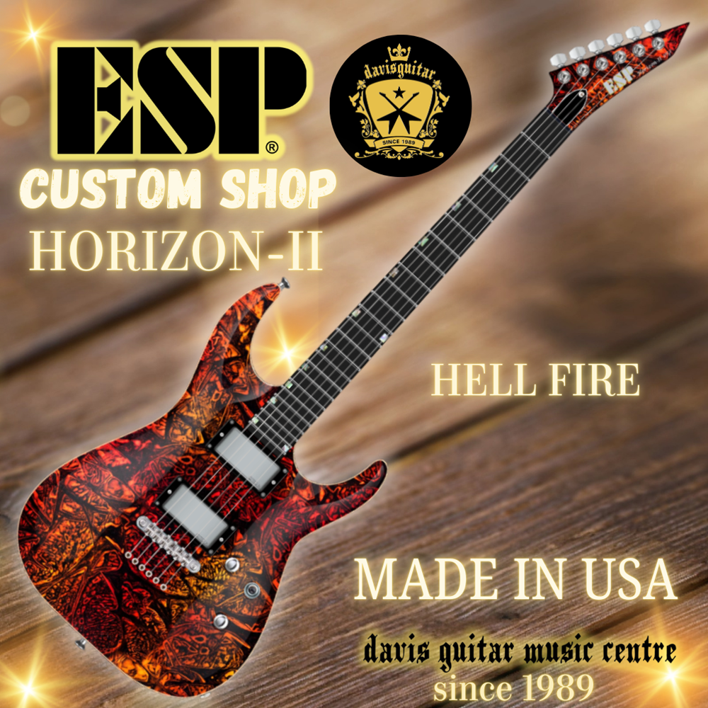 ESP USA Custom Shop Horizon-II EMG/ Seymour Duncan Hell Fire Electric Guitar with Hardcase - Preorder