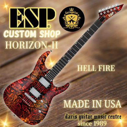 ESP USA Custom Shop Horizon-II EMG/ Seymour Duncan Hell Fire Electric Guitar with Hardcase - Preorder