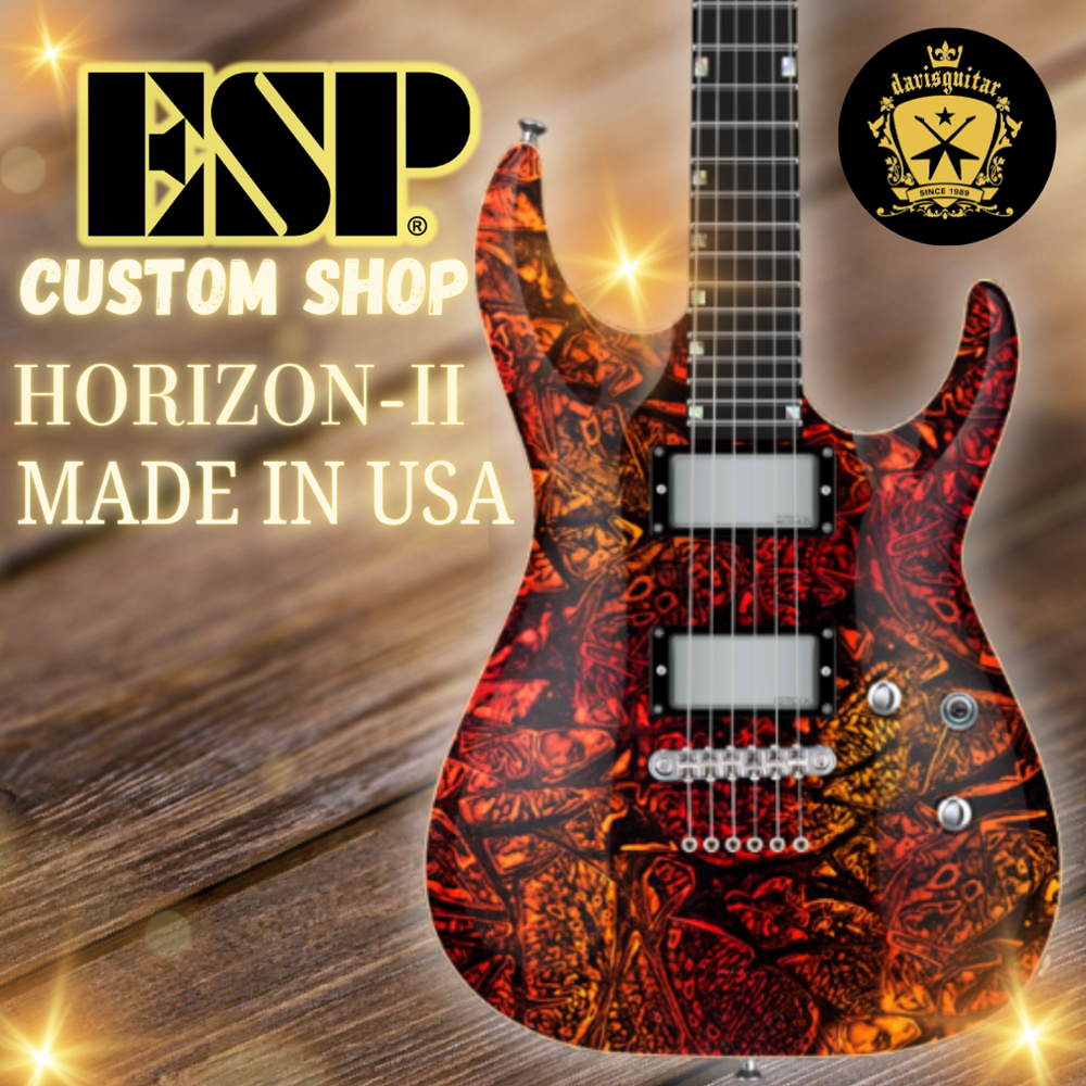 ESP USA Custom Shop Horizon-II EMG/ Seymour Duncan Hell Fire Electric Guitar with Hardcase - Preorder