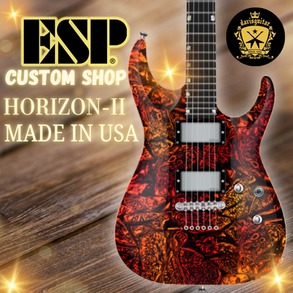 ESP USA Custom Shop Horizon-II EMG/ Seymour Duncan Hell Fire Electric Guitar with Hardcase - Preorder