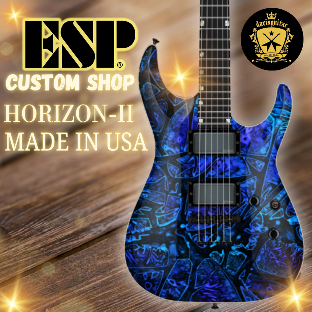 ESP USA Custom Shop Horizon-II EMG/ Seymour Duncan Ghost Flame Electric Guitar with Hardcase - Preorder