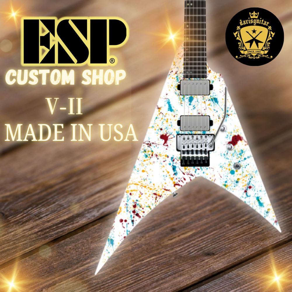 ESP USA Custom Shop V-II FR Floyd Rose EMG / Seymour Duncan Jaw Breaker Electric Guitar with Hardcase - Preorder