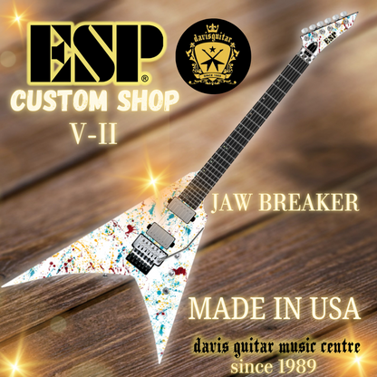 ESP USA Custom Shop V-II FR Floyd Rose EMG / Seymour Duncan Jaw Breaker Electric Guitar with Hardcase - Preorder