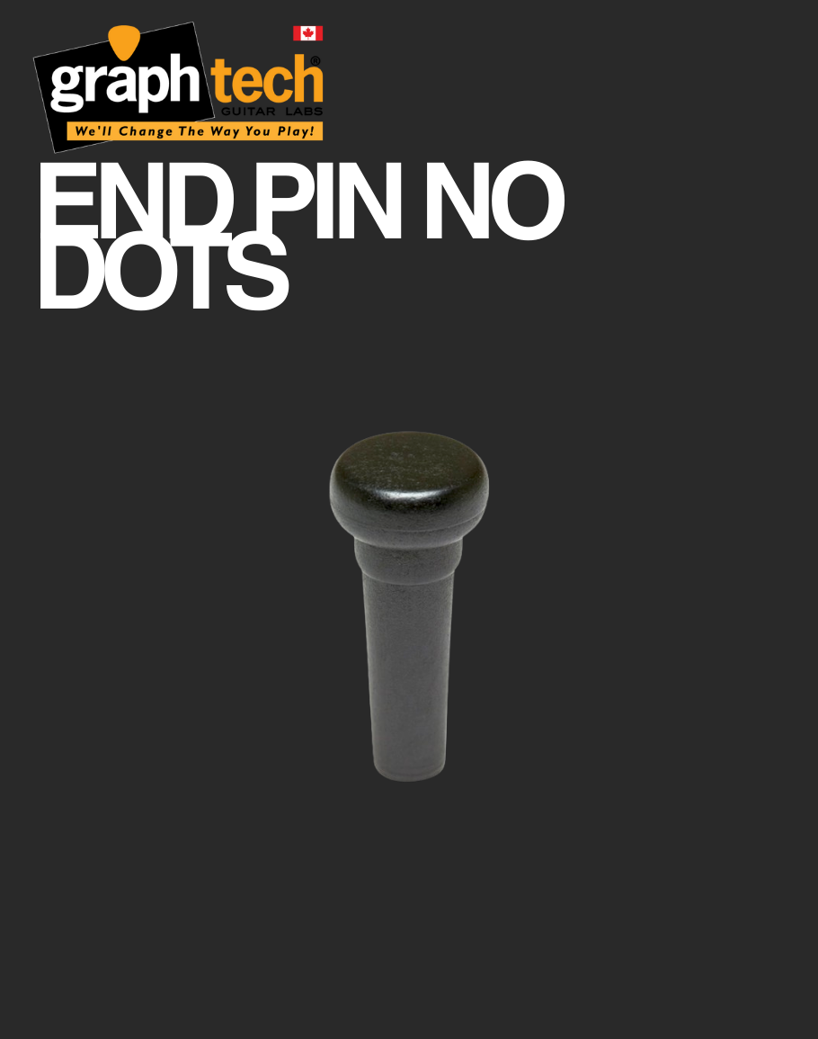 Tusq End Pin Black with No Dots - PP-7211-00