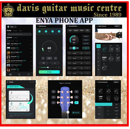 Enya EGA-X0 EQ Black Electric Acoustic Guitar with Built-in Speaker and Bluetooth