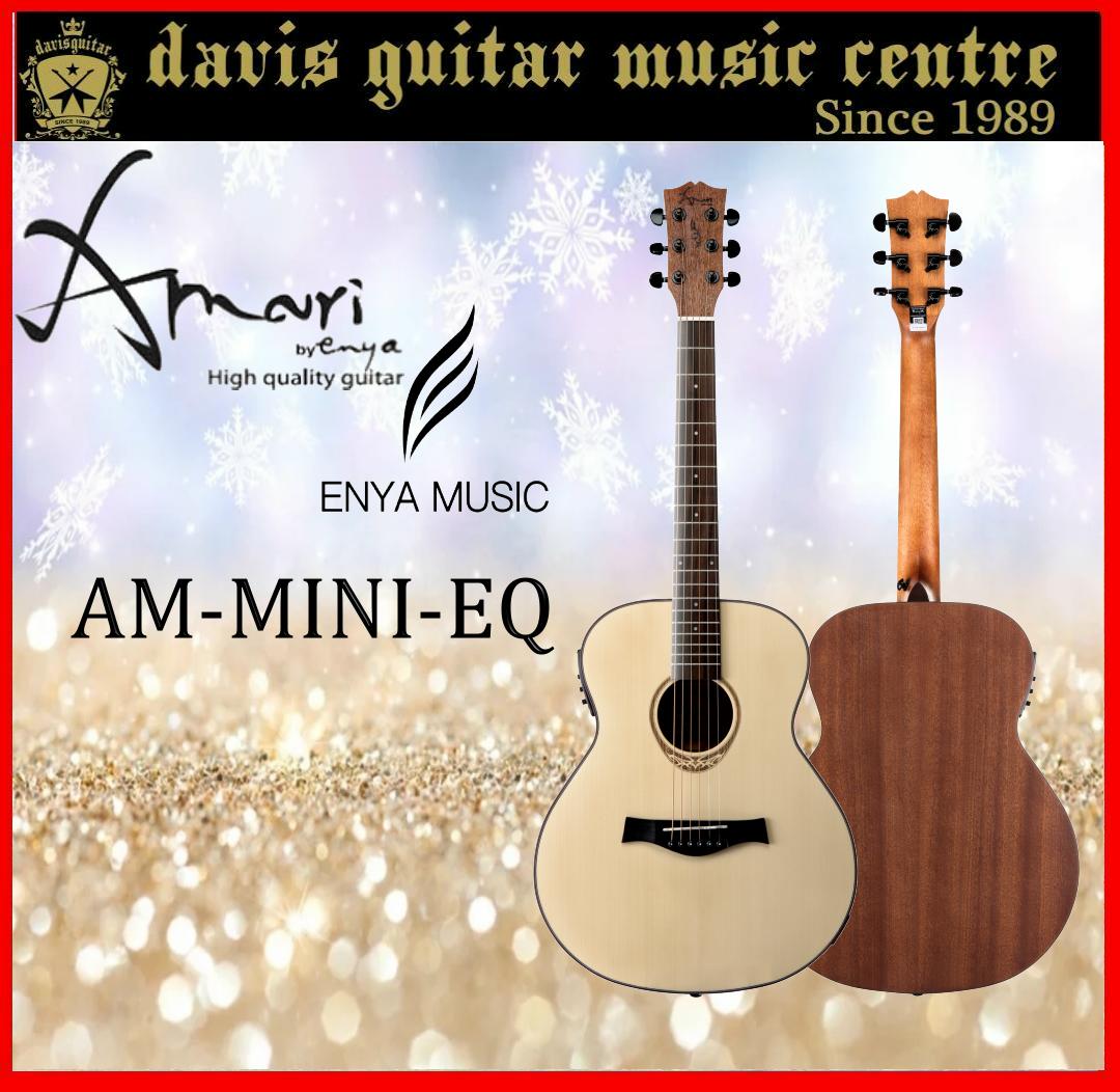Enya Amari AM-Mini-EQ Electric Acoustic Guitar 36" Travel Size