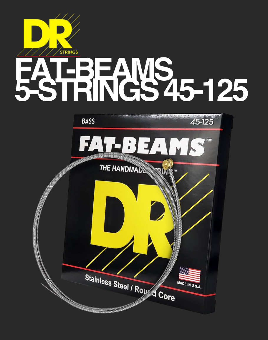 DR 5-Strings Bass Fat-Beams - 45-125