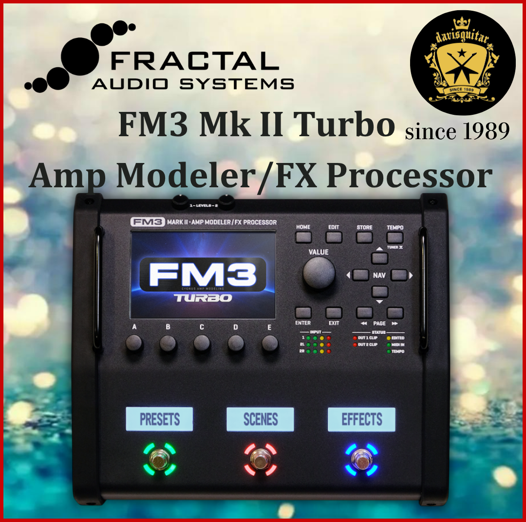 Fractal FM3 Turbo MKII – Amp Modeler/Multi-FX for Electric Guitar