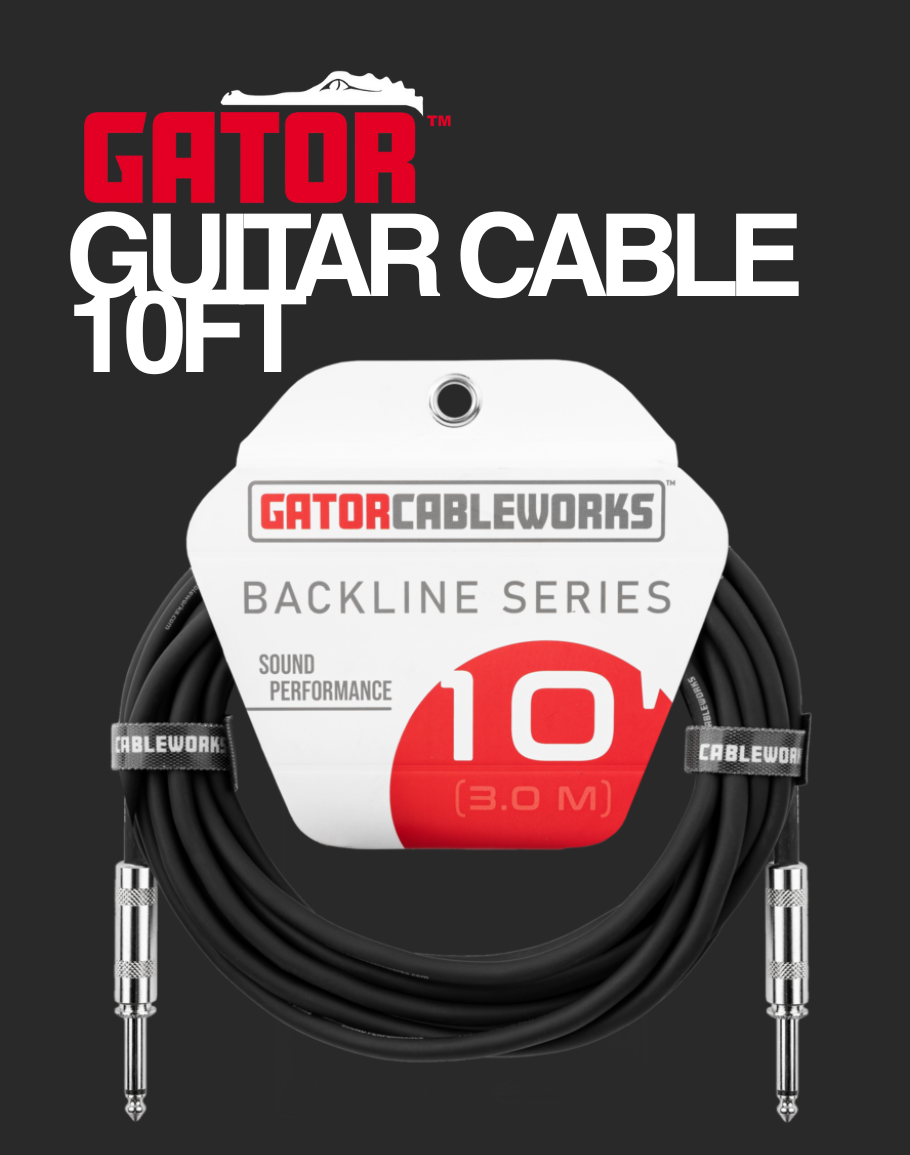 Gator Instrument Cable GCWB-INS-10 - 10FT