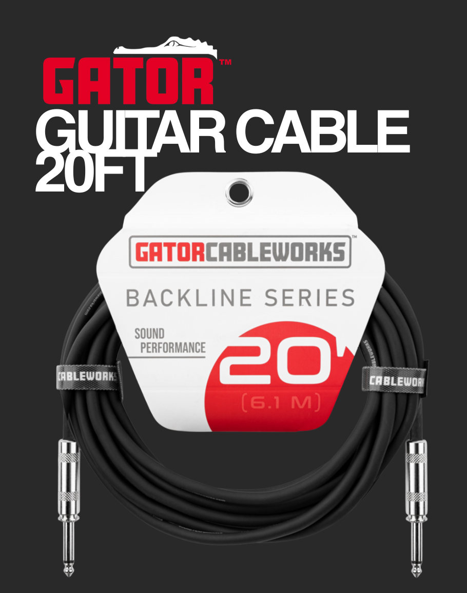 Gator Instrument Cable GCWB-INS-20 - 20FT