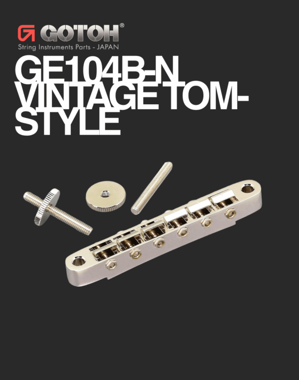 Gotoh GE104B-N Vintage TOM-style Bridge with Standard Posts