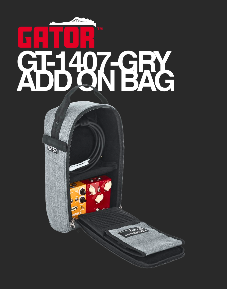 Gator Transit Series Pedal Bag - GT-1407-GRY