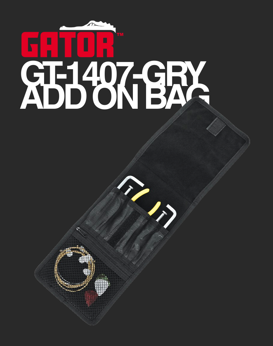 Gator Transit Series Pedal Bag - GT-1407-GRY