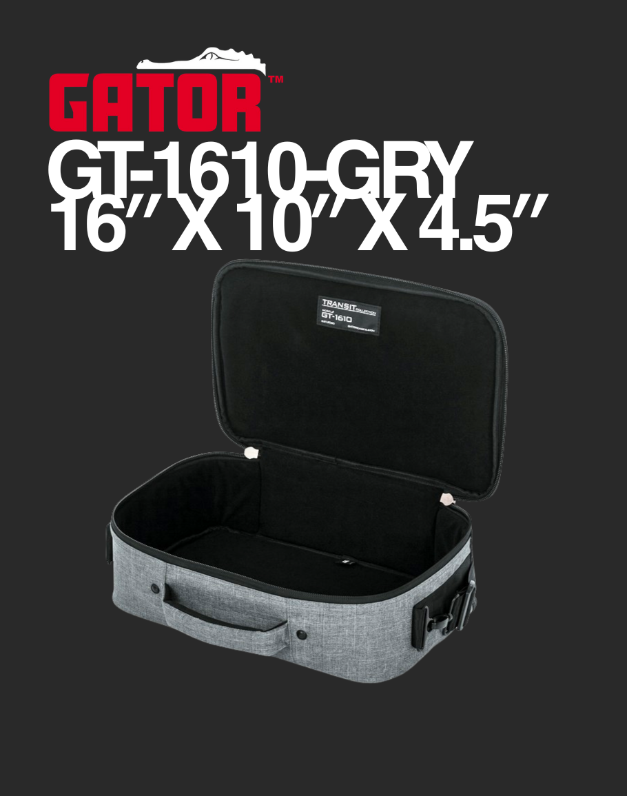 Gator Transit Series Pedal Bag - GT-1610-GRY