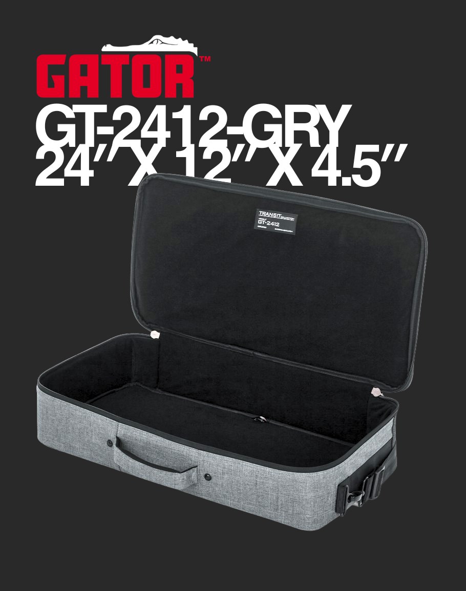 Gator Transit Series Pedal Bag - GT-2412-GRY