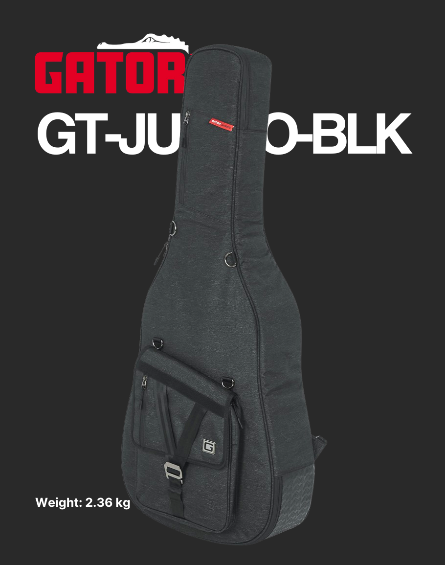 Gator Transit Acoustic Jumbo – GT-JUMBO-BLK