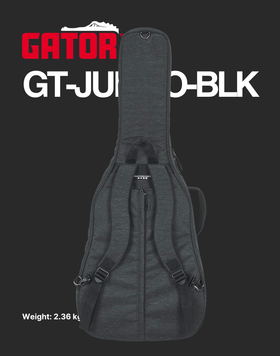 Gator Transit Acoustic Jumbo – GT-JUMBO-BLK