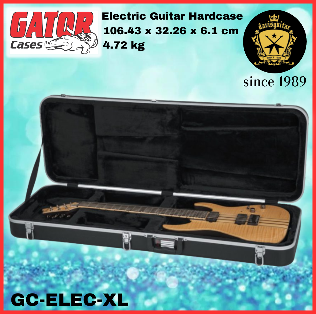 Gator Electric Guitar Hard case GC-ELEC-XL Impact-Resistant ABS Plastic for an Ultra-Durable Exterior