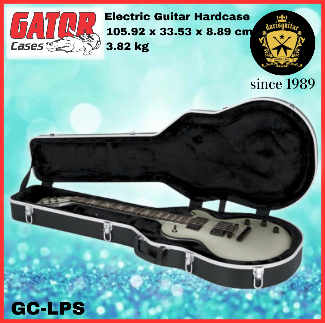 Gator Les Paul Electric Guitar Hard case GC-LPS Impact-Resistant ABS Plastic for an Ultra-Durable Exterior