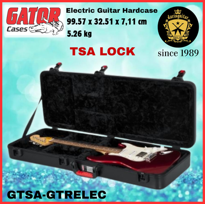 Gator Electric Guitar Molded Flight Hard case GTSA-GTRELEC TSA Lock