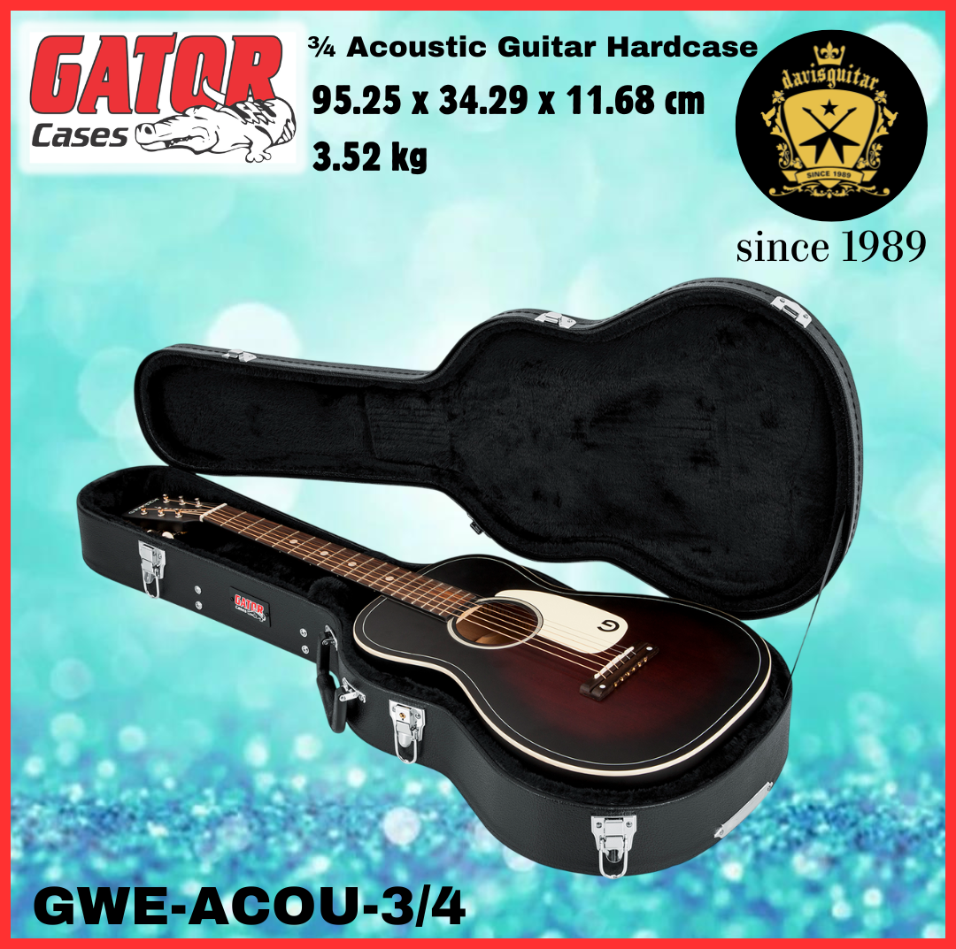 Gator GWE-ACO-3/4 Acoustic Guitar Hard Case Wood
