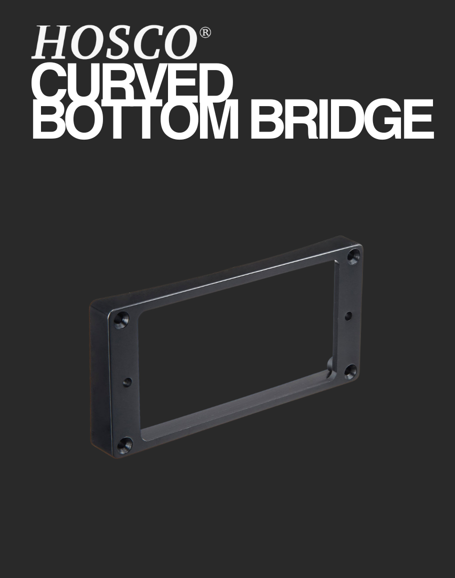 Hosco Mounting Ring Curved Bottom Bridge - Black