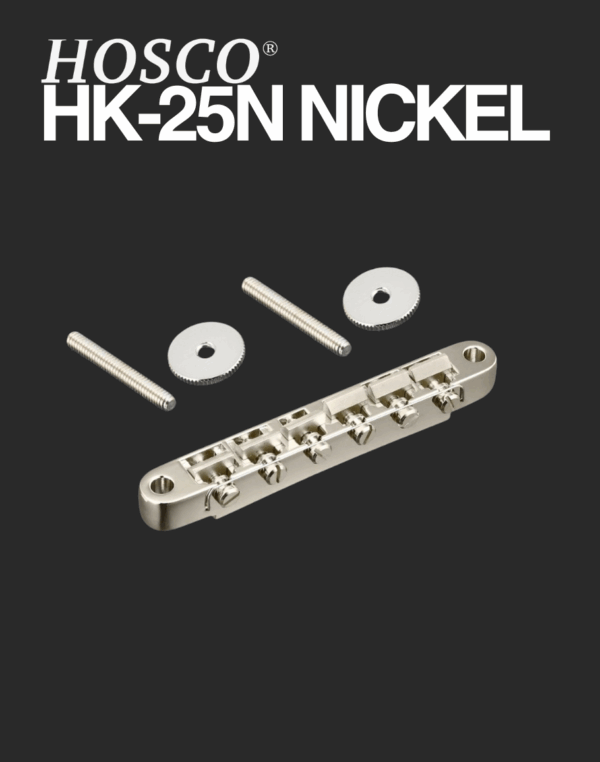Hosco Tune-o-matic Bridge - HK-25N Nickel