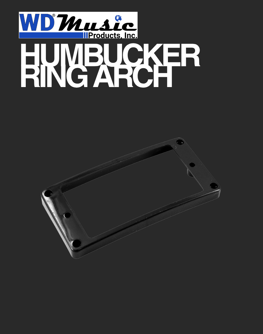 WD Mounting Ring Arched - Black
