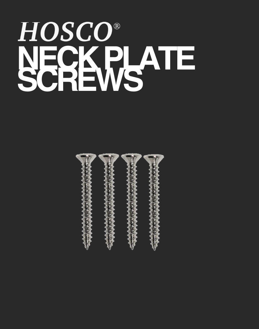 Hosco Neck Plate Screws - Cosmo Black