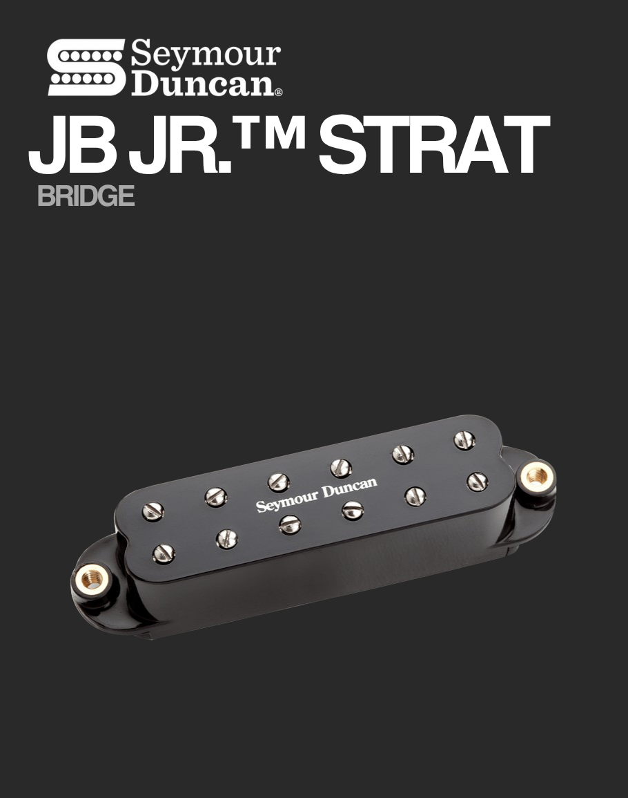 JB Jr. Strat Bridge - Black