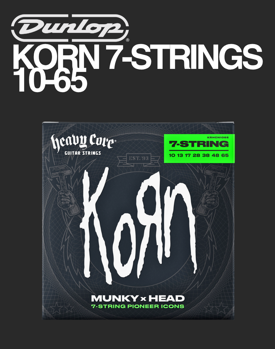 Dunlop Electric 7-Strings Heavy Core Korn - 10-65