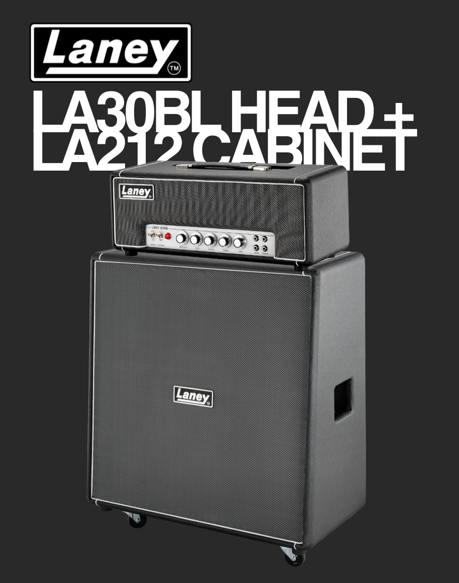 Laney Tube Head LA30BL w/ LA212 Greenback G12M-25 Cab