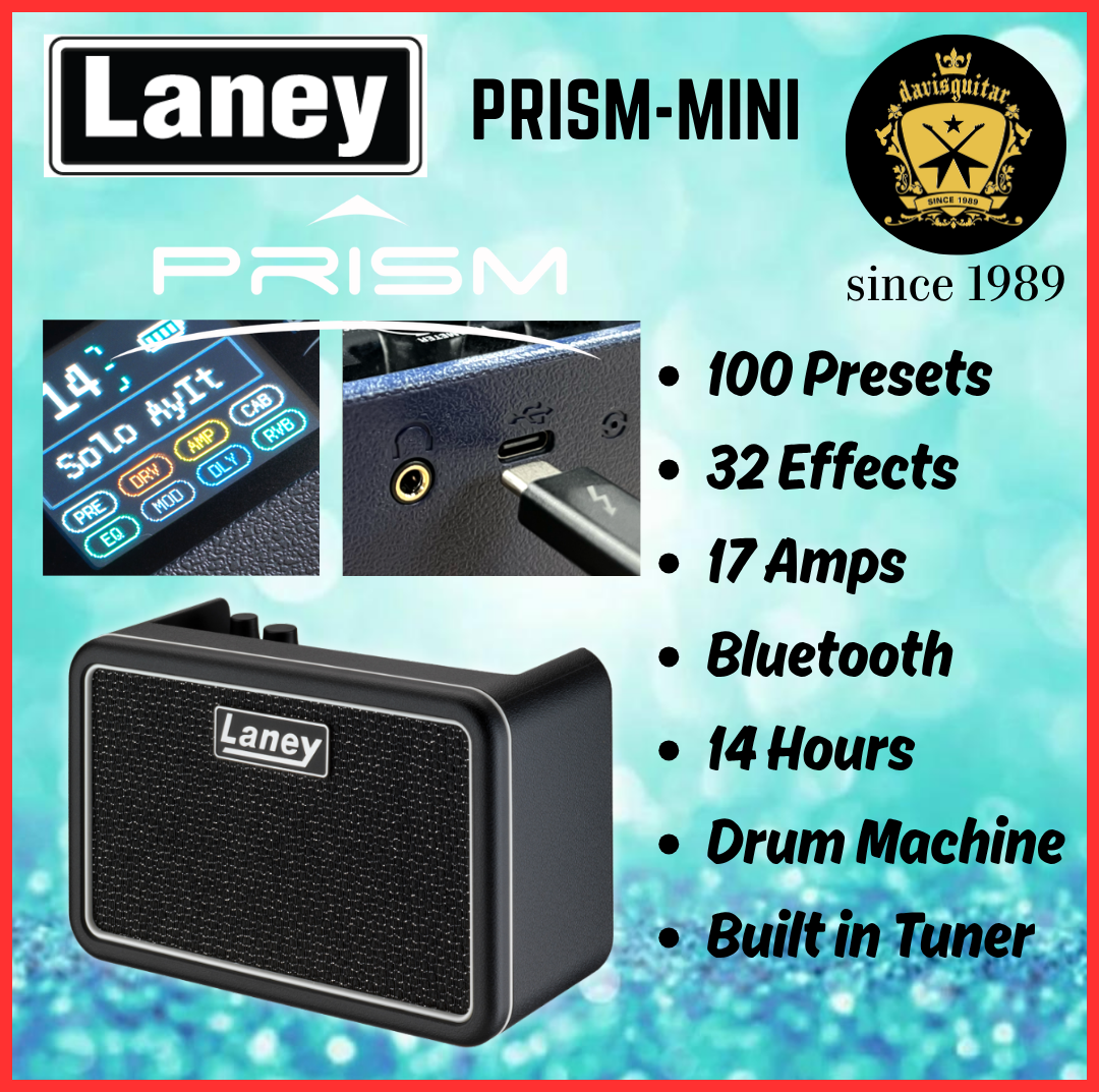 Laney Prism Mini Rechargeable Multi Effects Amplifier Black