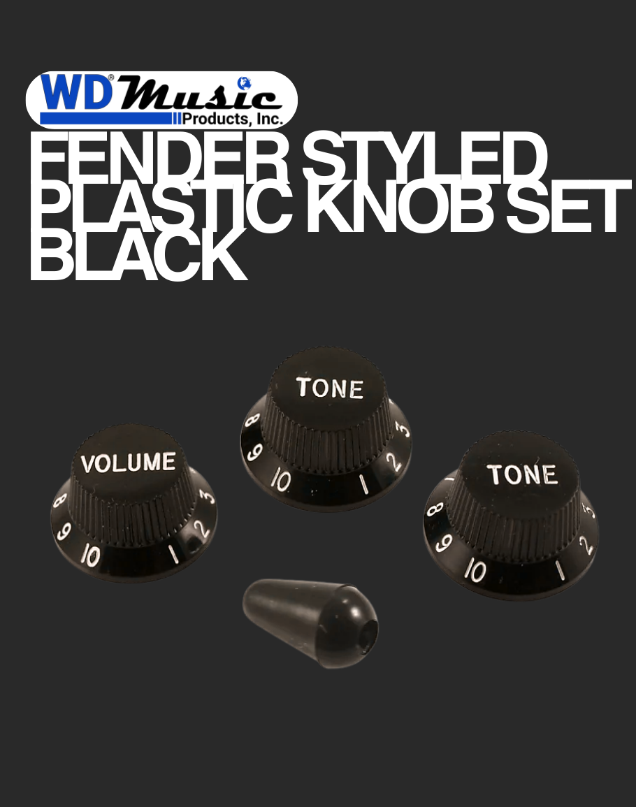 WD Plastic Knobs - Black