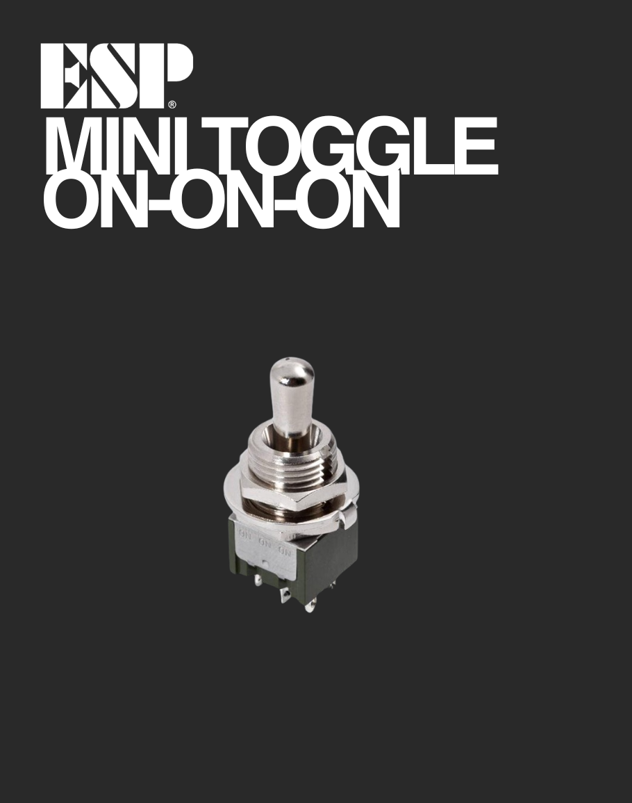 ESP Mini Toggle Switch 3-ON 6pin - Nickel