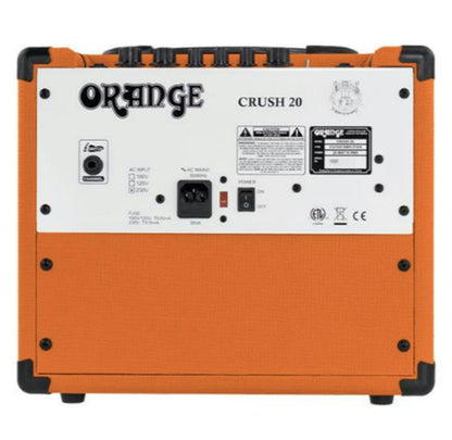 Orange Amp Crush 20 Combo for Electric Guitar 20 watts Headphone Output Aux Input